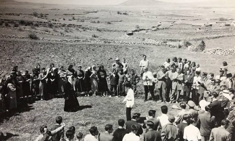 التاريخ السوري المعاصر - حفل رقص شركسي في الجولان بمناسبة (اليوم الشركسي) 1955