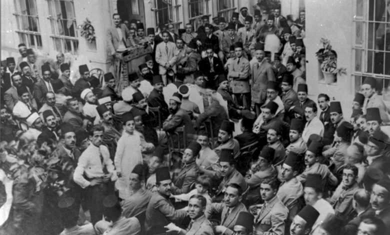 اجتماع زعماء الكتلة الوطنية في دار توفيق قباني عام 1928