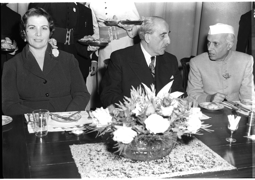 زيارة الرئيس شكري القوتلي الى الهند 1957