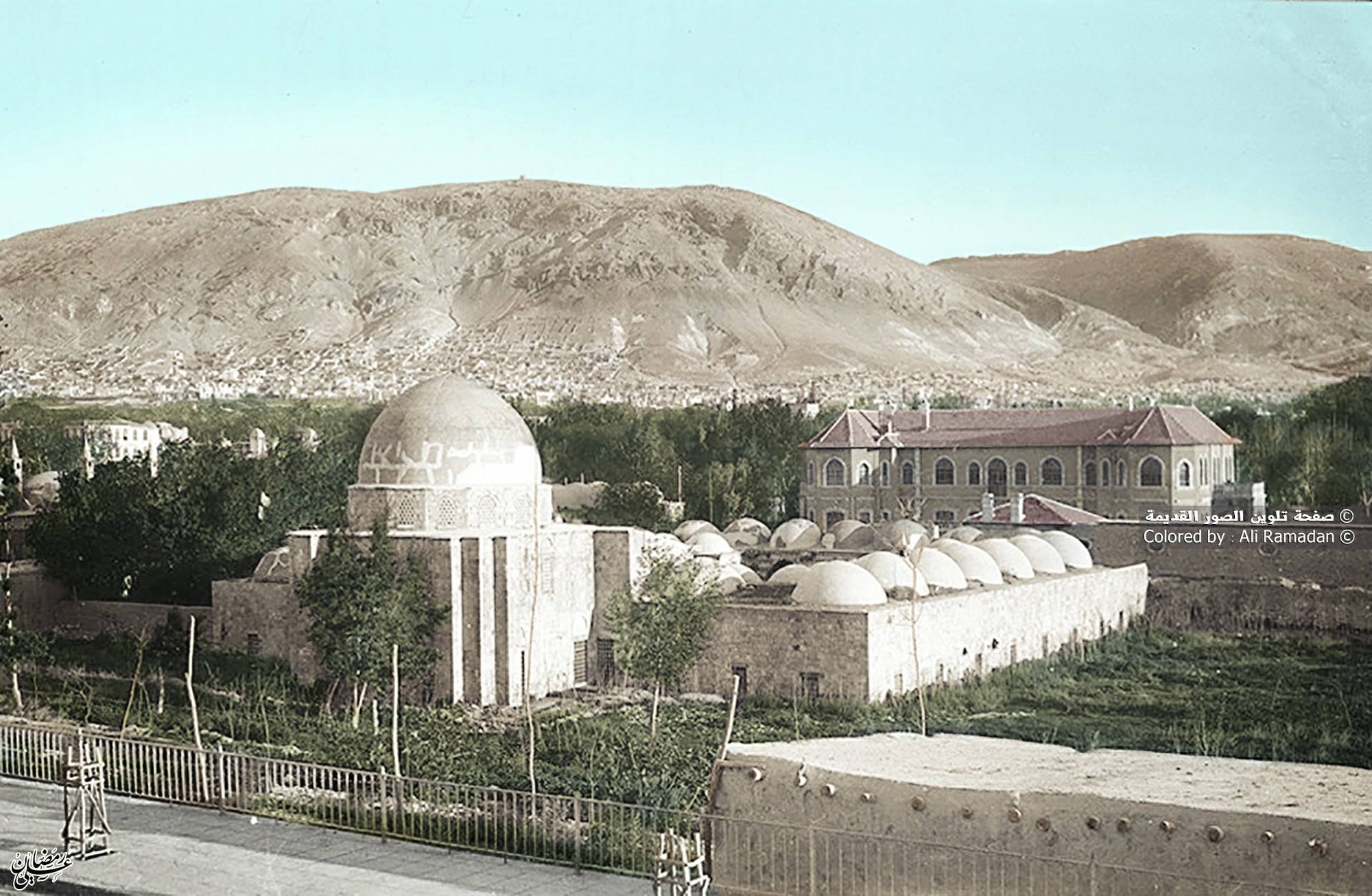 التاريخ السوري المعاصر - المدرسة السليمانية في دمشق عام 1924