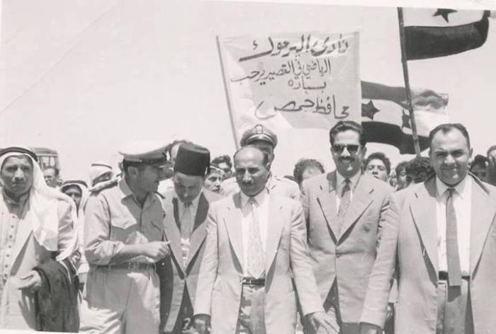 التاريخ السوري المعاصر - محافظ حمص مصطفى رام حمداني في زيتا القصير عام 1961