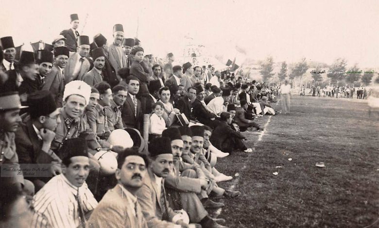 التاريخ السوري المعاصر - مباراة كرة قدم في دمشق  1942