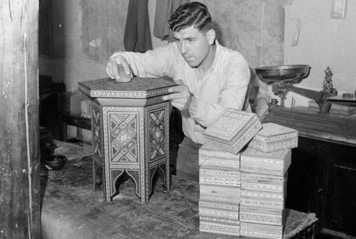 دمشق 1950: صناعة الخشب المطعم بالصدف
