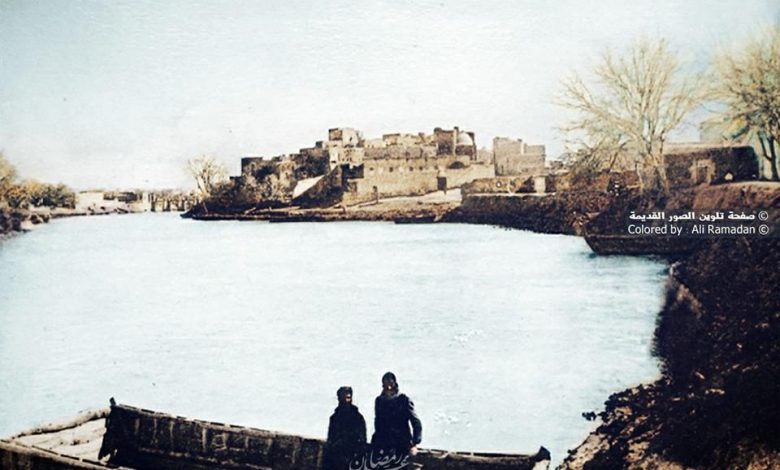 دير الزور - نهر الفرات في فصل الشتاء