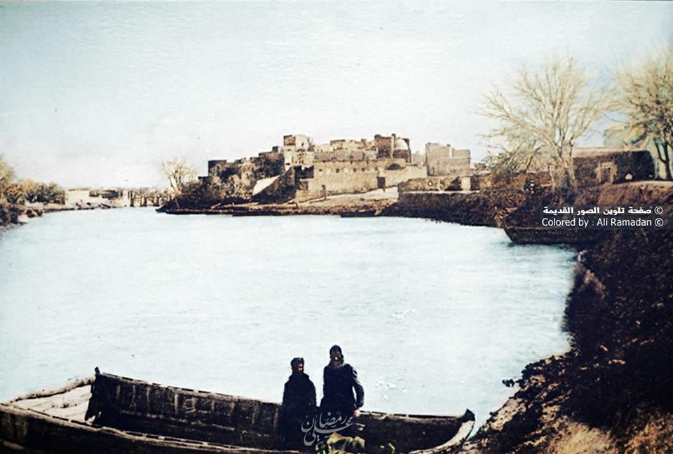 دير الزور - نهر الفرات في فصل الشتاء