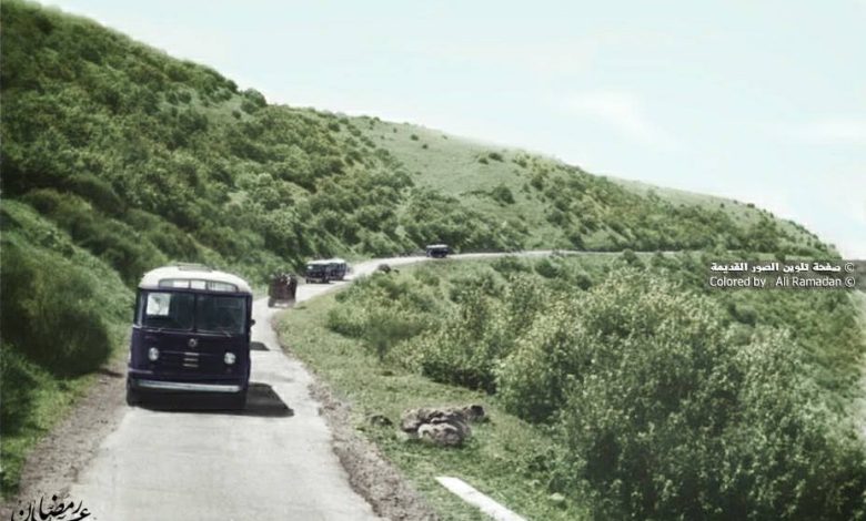 طريق بانياس الجولانية وصولا لمسعدة في القطاع الشمالي للجولان