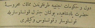 التاريخ السوري المعاصر - البعثات (الدبلوماسية ) الأجنبية العاملة على أراضي الدولة العثمانية عام 1894م