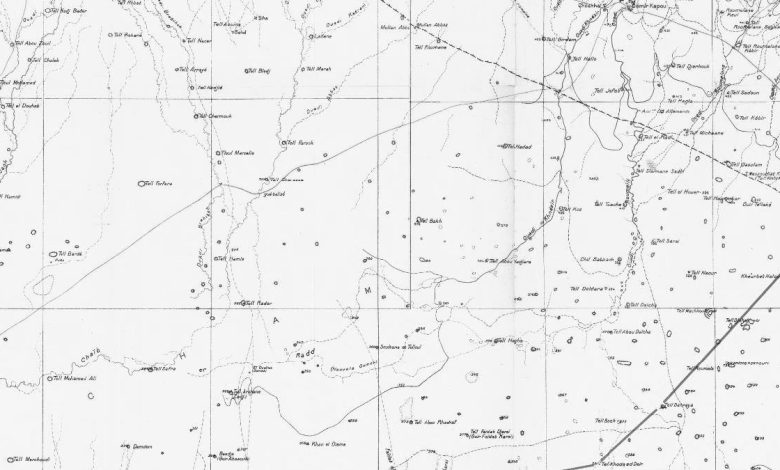 أسماء التلال التي كانت معروفة على الخارطة الجغرافية في منطقة الجزيرة السوريّة 1932