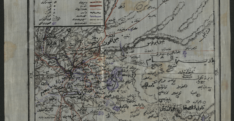 التاريخ السوري المعاصر - خريطة قضاء دوما 1911