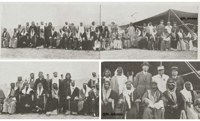 مجموعة من شيوخ العشائر العربية والكردية من سنجقي الفرات و الجزيرة 1935
