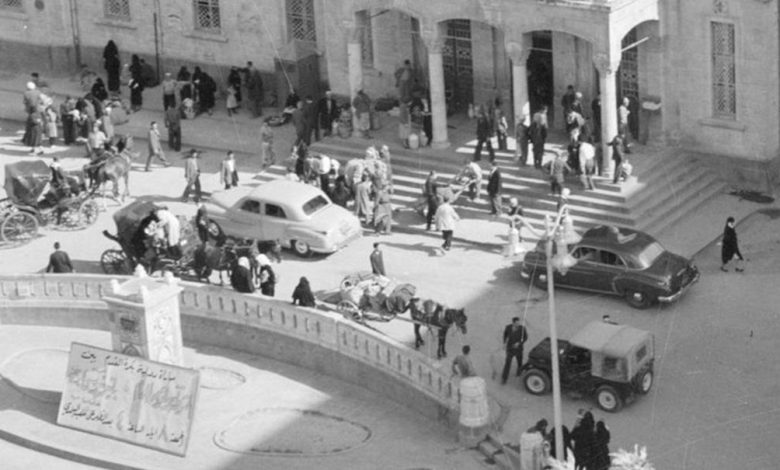 التاريخ السوري المعاصر - دمشق 1953- مدخل محطة الحجاز