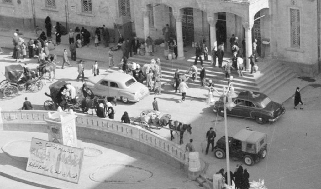 دمشق 1953- مدخل محطة الحجاز