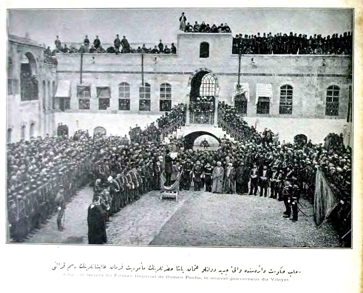 عمرو الملاّح :مراسم تلاوة الفرمان السلطاني بتعيين ولاة حلب العثمانيين