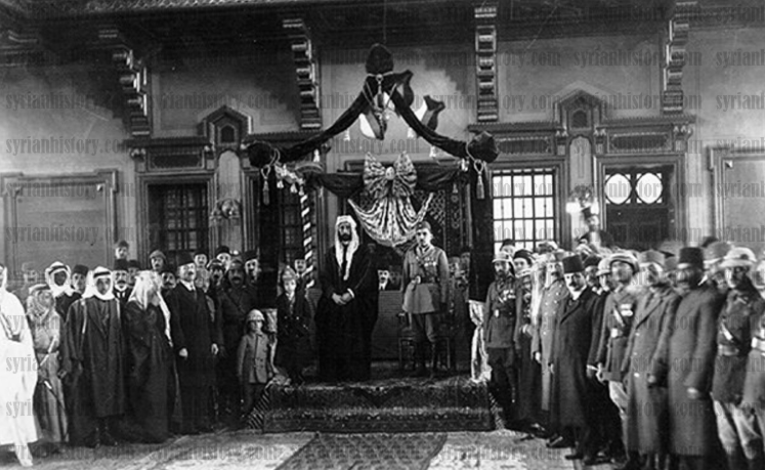 التاريخ السوري المعاصر - تتويج فيصل بن الحسين ملكاً وإعلان استقلال سورية 1920