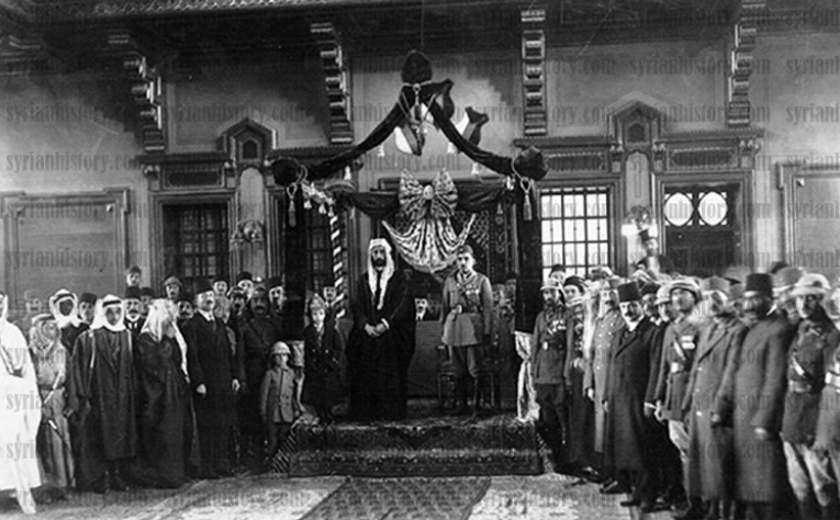 تتويج فيصل بن الحسين ملكاً وإعلان استقلال سورية 1920
