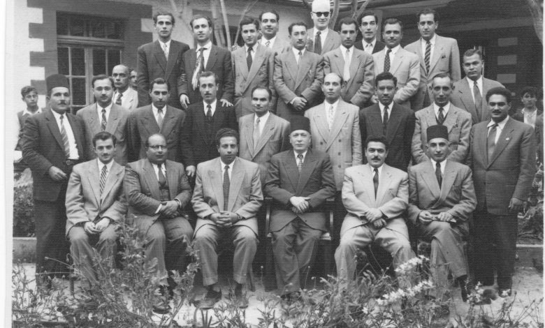 الهيئة التعليمية لثانوية المعري (التجهيز الثالثة) بحلب 1950- 1951