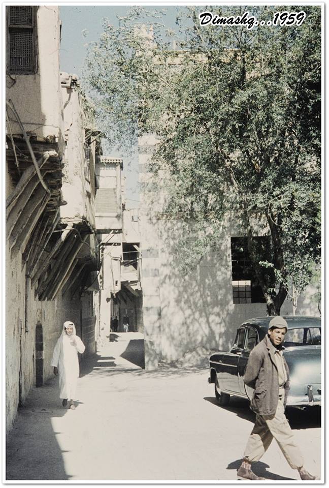 دمشق - الكلاسة ... يمينًا المدرسة الجقمقية 1959