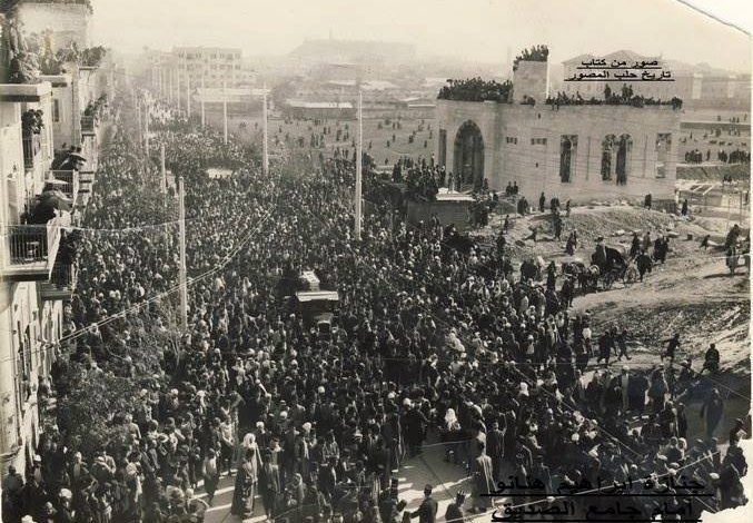 حلب 1935- تشييع جنازة إبراهيم هنانو
