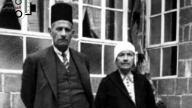 الدكتور عبد الرحمن الشهبندر ووالدته
