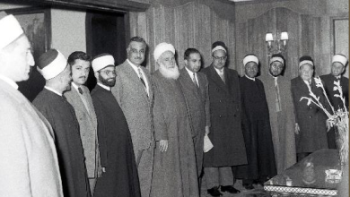 جمال عبد الناصر يستقبل علماء دمشق