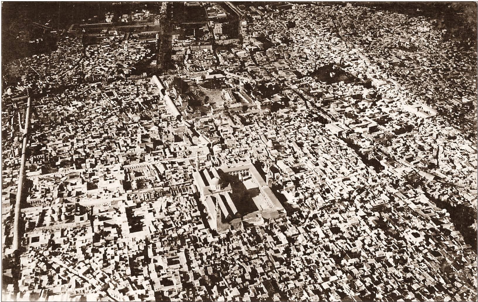 دمشق - صورة جوية في العشرينيات