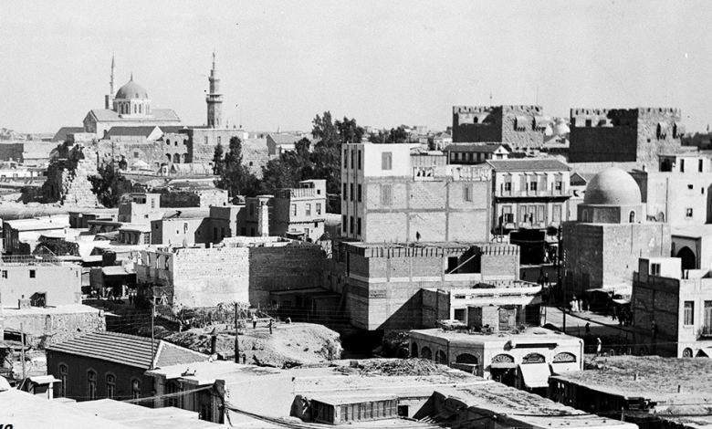 دمشق - أبنية السنجقدار وسوق الهال وسوق علي باشا...1940     