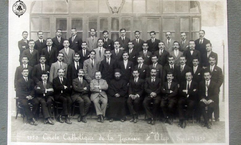 أعضاء نادي الشبيبة الكاثوليكي بحلب 1920