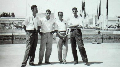 زوار معرض دمشق الدولي عام 1955