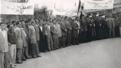 مسيرةٌ في اللاذقـيَّة تضامناً مع نضال الشعب الجزائريّ 1956م