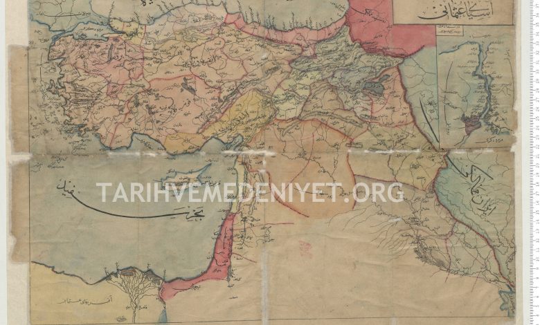 خريطة آسيا في العهد العثماني
