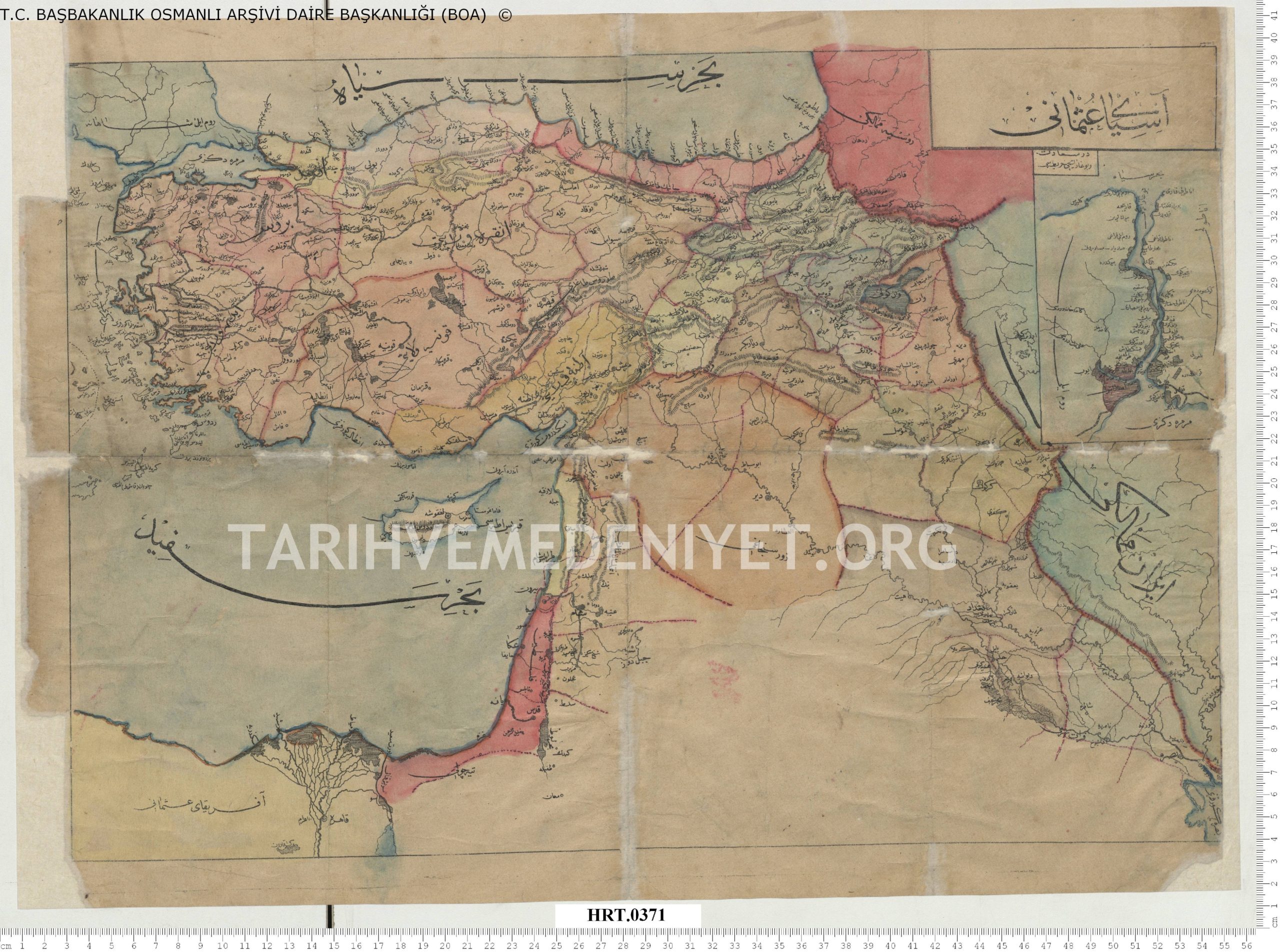 خريطة آسيا في العهد العثماني
