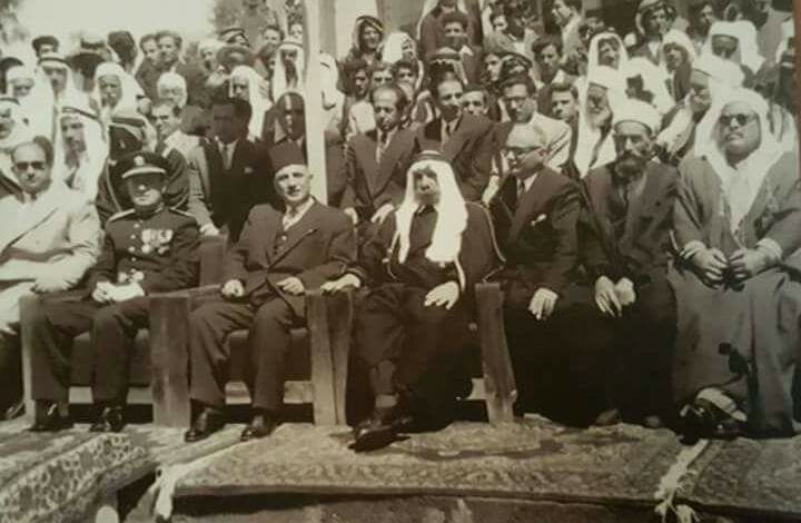 سلطان الاطرش يشارك في احتفالات السويداء في عيد الجلاء 1948