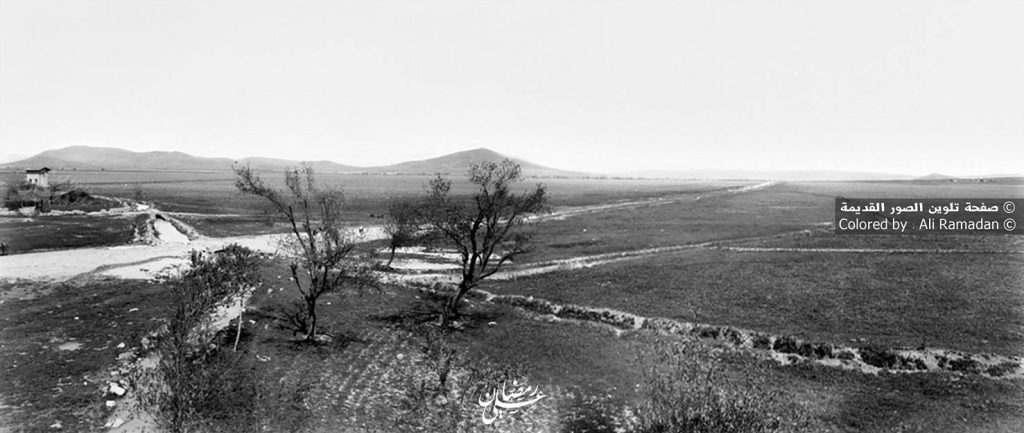 التاريخ السوري المعاصر - منظر عام للكسوة - جنوب دمشق - عام 1918