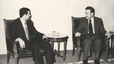 التاريخ السوري المعاصر - نائب رئيس الجمهورية صدام حسين يلتقي الرئيس حافظ الاسد 1979