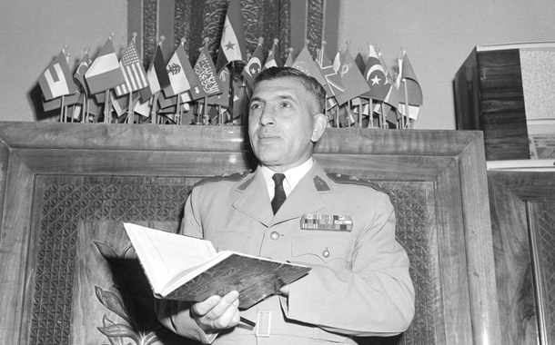 الرئيس أديب الشيشكلي في بيروت 1953