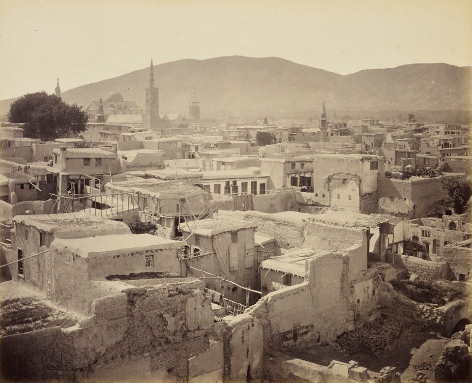 التاريخ السوري المعاصر - صورة نادرة لدمشق عام 1862