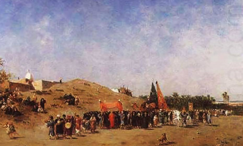 موكب العروس الى دمشق 1856م 