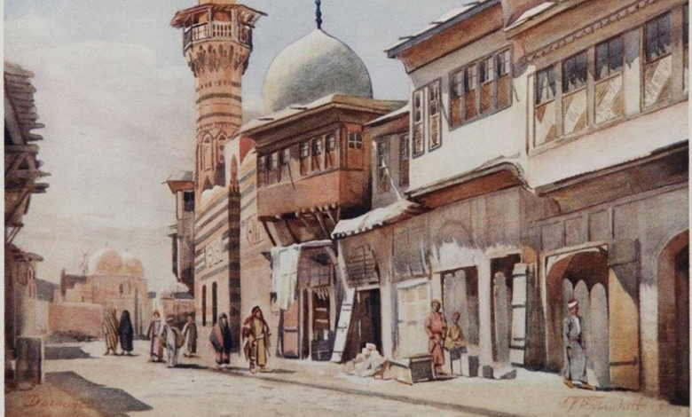 دمشق- المدرسة الصابونية عام 1905م