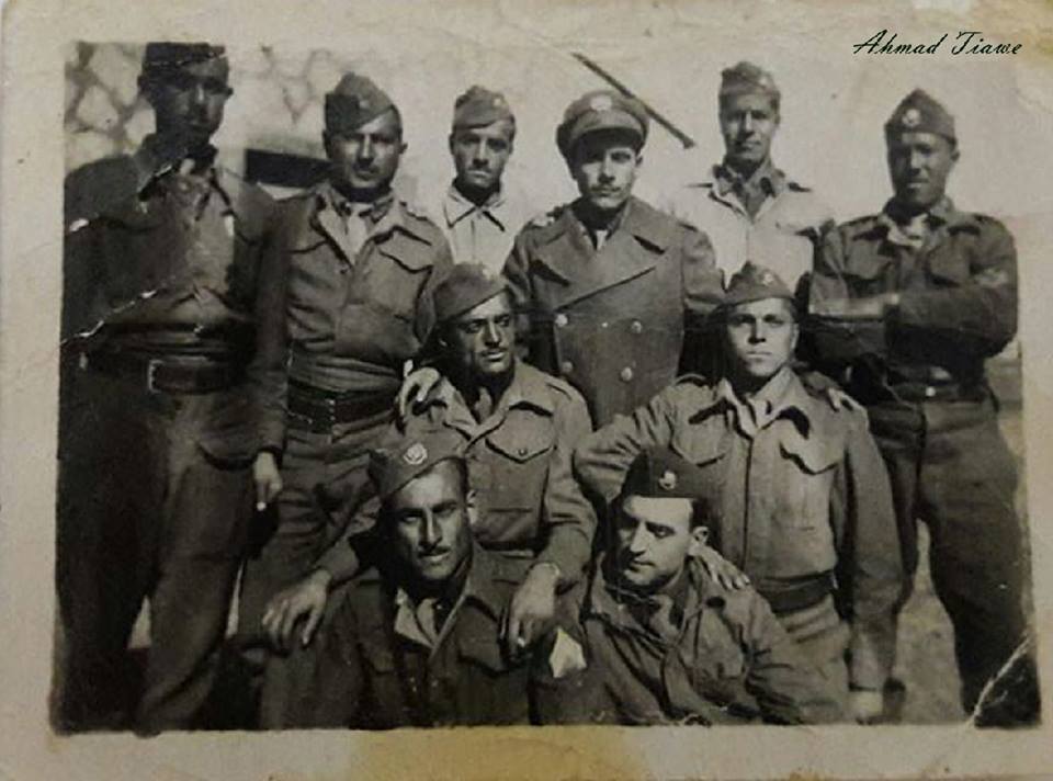 التاريخ السوري المعاصر - مجوعة من الجنود السوريين قرب بحيرة طبريا 1951