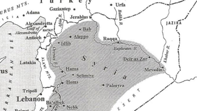 خريطة المناطق التي ادارتها حكومات العهد الفيصلي