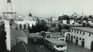 مسجد يلبغا في دمشق في خمسينيات القرن العشرين