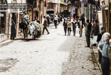 التاريخ السوري المعاصر - صور تاريخية ملونة – الشارع المستقيم في دمشق
