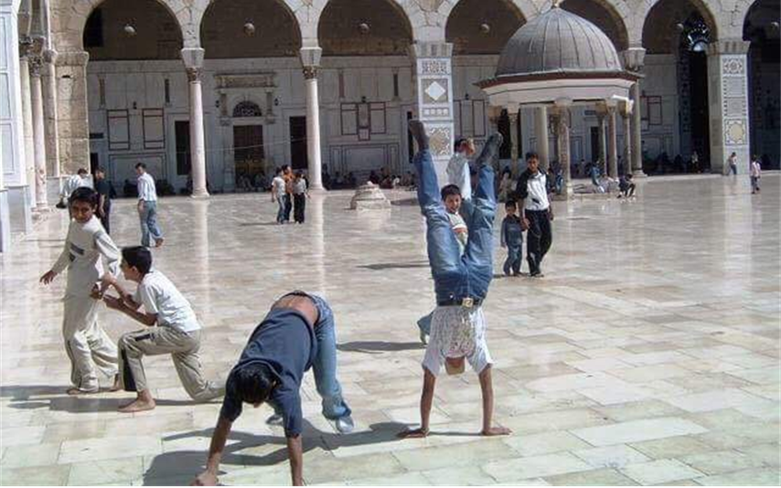 دمشق 1985 - صحن المسجد الأموي في دمشق