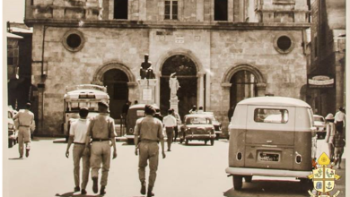 Aleppo 1968 - Aussicht auf die maronitische Kathedrale Mar Elias
