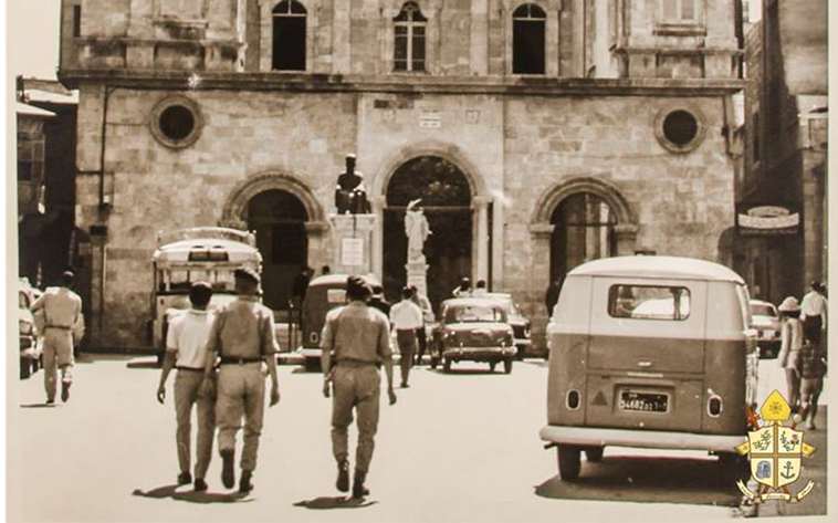 Aleppo 1968 - Aussicht auf die maronitische Kathedrale Mar Elias