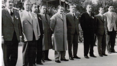 دمشق 1960- إدارة نادي بردى في انتظار عبد الحميد السراج
