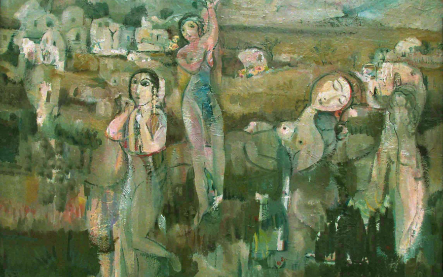 لوحة .. الأرض للفنان أحمد مادون  (1)