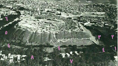 صورة جوية لمدينة حماة في نهاية العشرينيات