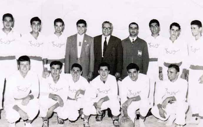 منتخب سورية بكرة السلة في الدورة العربية الثانية في بيروت 1957