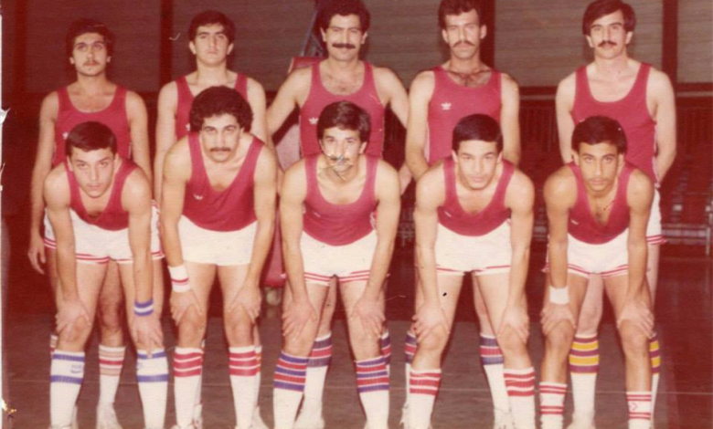 فريق نادي الوحدة لكرة السلة عام 1980